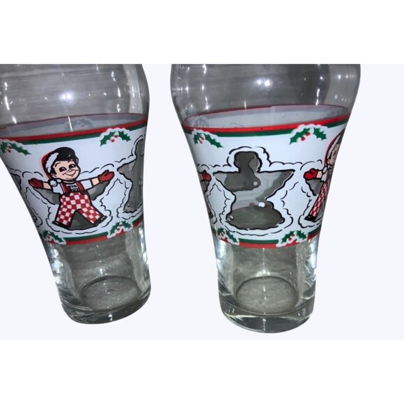 Big Boy Restaurant and Bakery Christmas snow angel Drinking Glasses - Picture 3 of 6